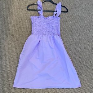 Purple Smocked Dress